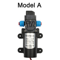 DC 12V 60W Micro Electric Diaphragm Water Pump Automatic Switch 5L/min High Pressure Car Washing Spray Water Pump 0.8Mpa 5L/min