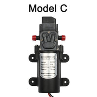 DC 12V 60W Micro Electric Diaphragm Water Pump Automatic Switch 5L/min High Pressure Car Washing Spray Water Pump 0.8Mpa 5L/min