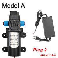 DC 12V 60W Micro Electric Diaphragm Water Pump Automatic Switch 5L/min High Pressure Car Washing Spray Water Pump 0.8Mpa 5L/min